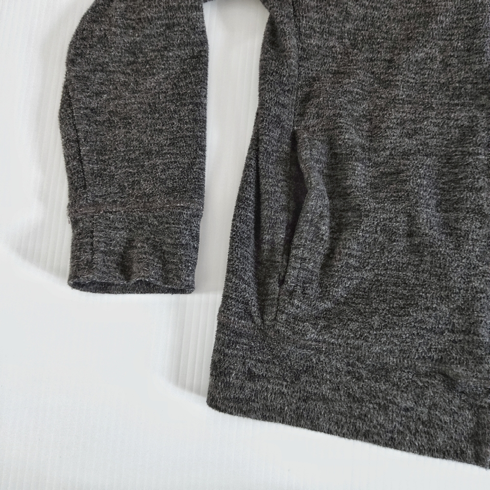 Puma Zip Up Fleece High Neck Sweater Grey M - Picture 4 of 5